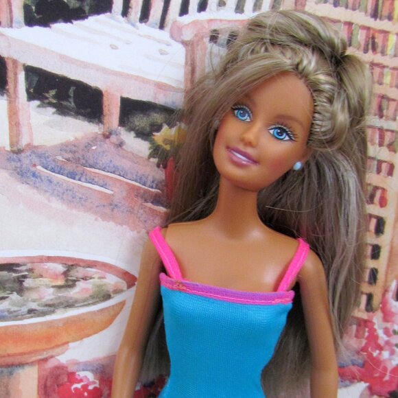 BARBIE + JET SKI + SHARK, CLOTHES, 1978 TAN BARBIE w BEAUTIFUL STREAKED HAIR EUC - Picture 6 of 12